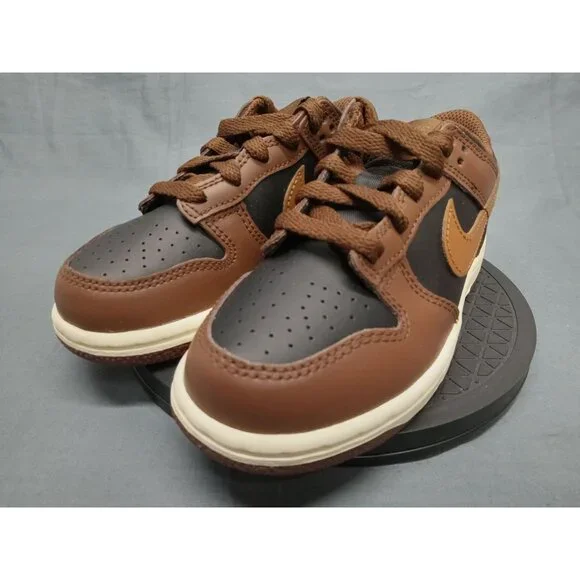 Nike Dunk Low (PSE) Sneakers Leather Black Tan Cacao Size 3Y NEW NO BOX! - Picture 9 of 11